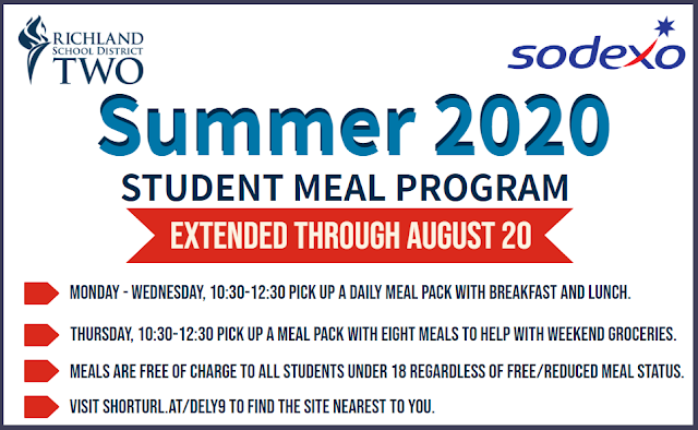 Summer 2020 Student Meal Program Extended through August 20th