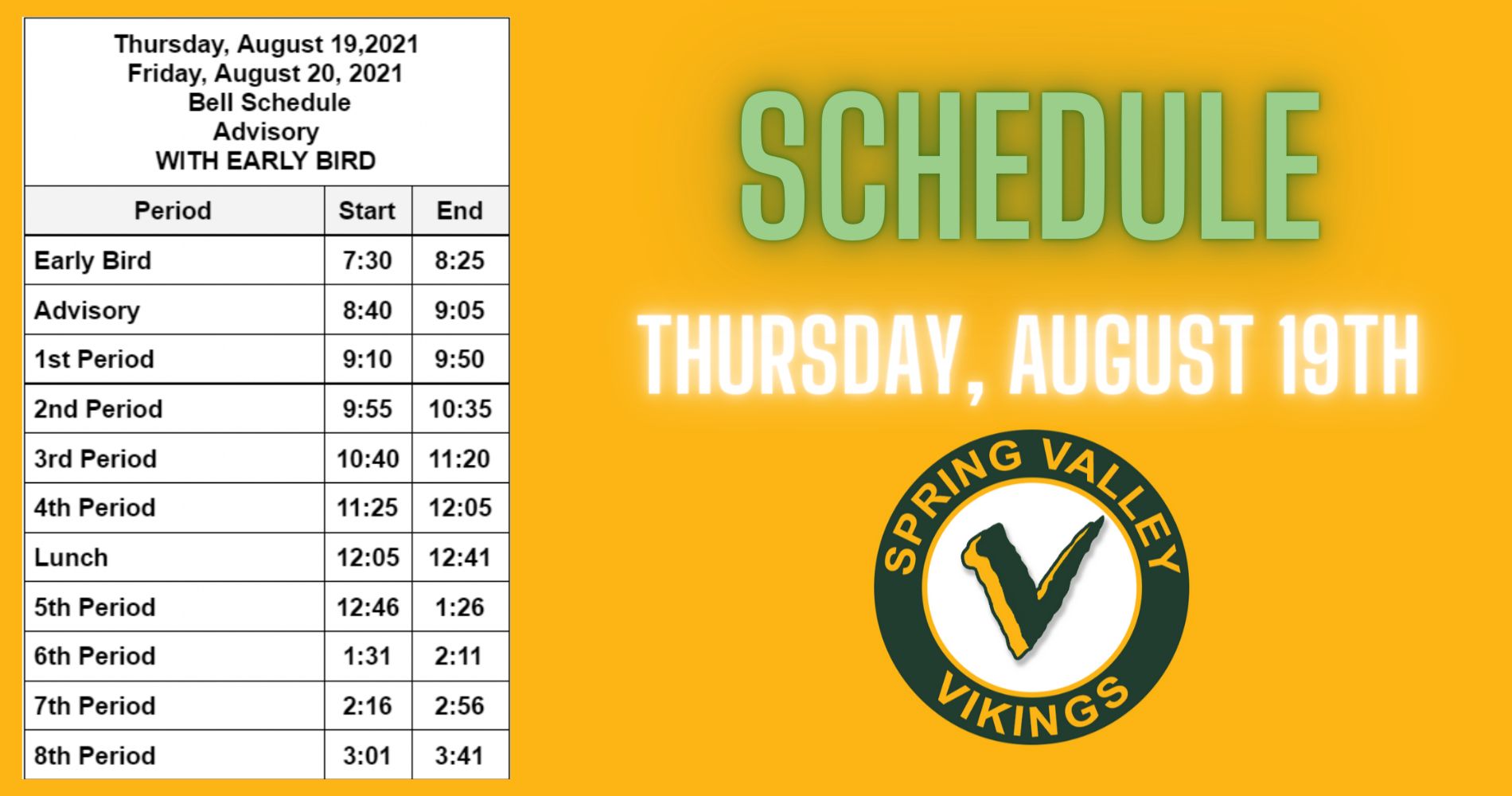 August 18th Viking Update